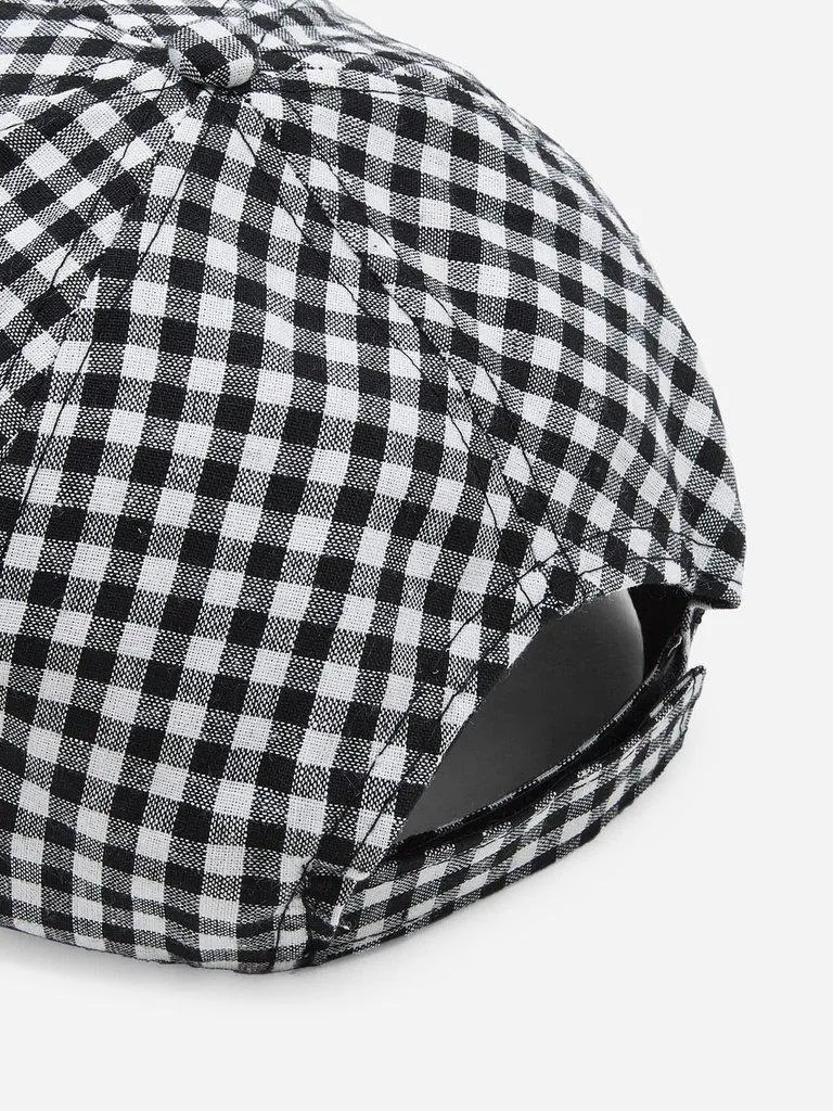 Gingham Baseball Cap