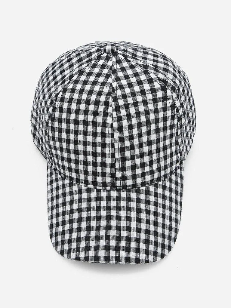 Gingham Baseball Cap