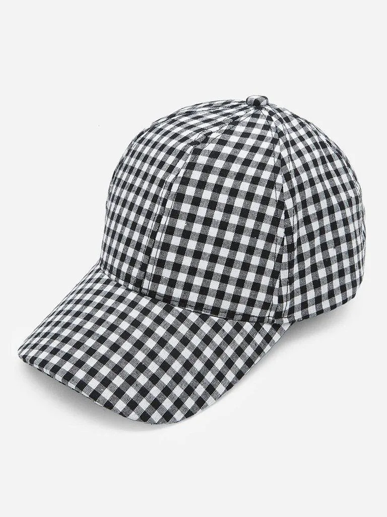 Gingham Baseball Cap