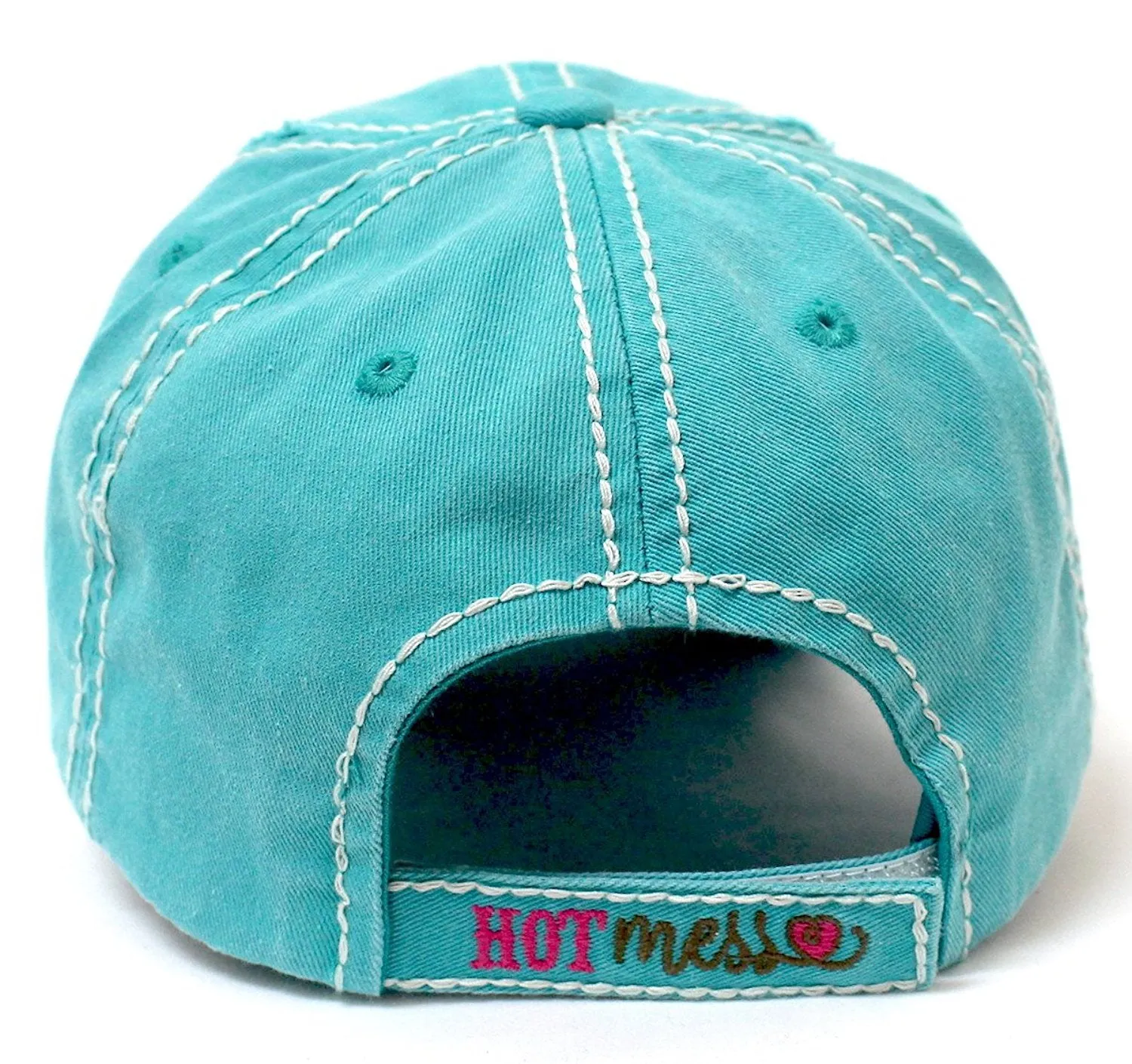 Hot Southern Mess Patch Embroidery Distressed Baseball Hat