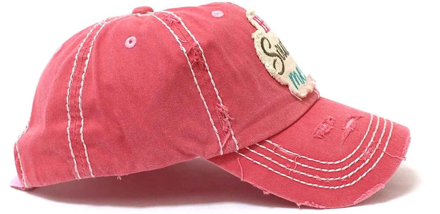 Hot Southern Mess Patch Embroidery Distressed Baseball Hat