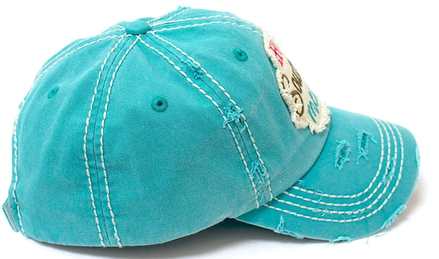 Hot Southern Mess Patch Embroidery Distressed Baseball Hat