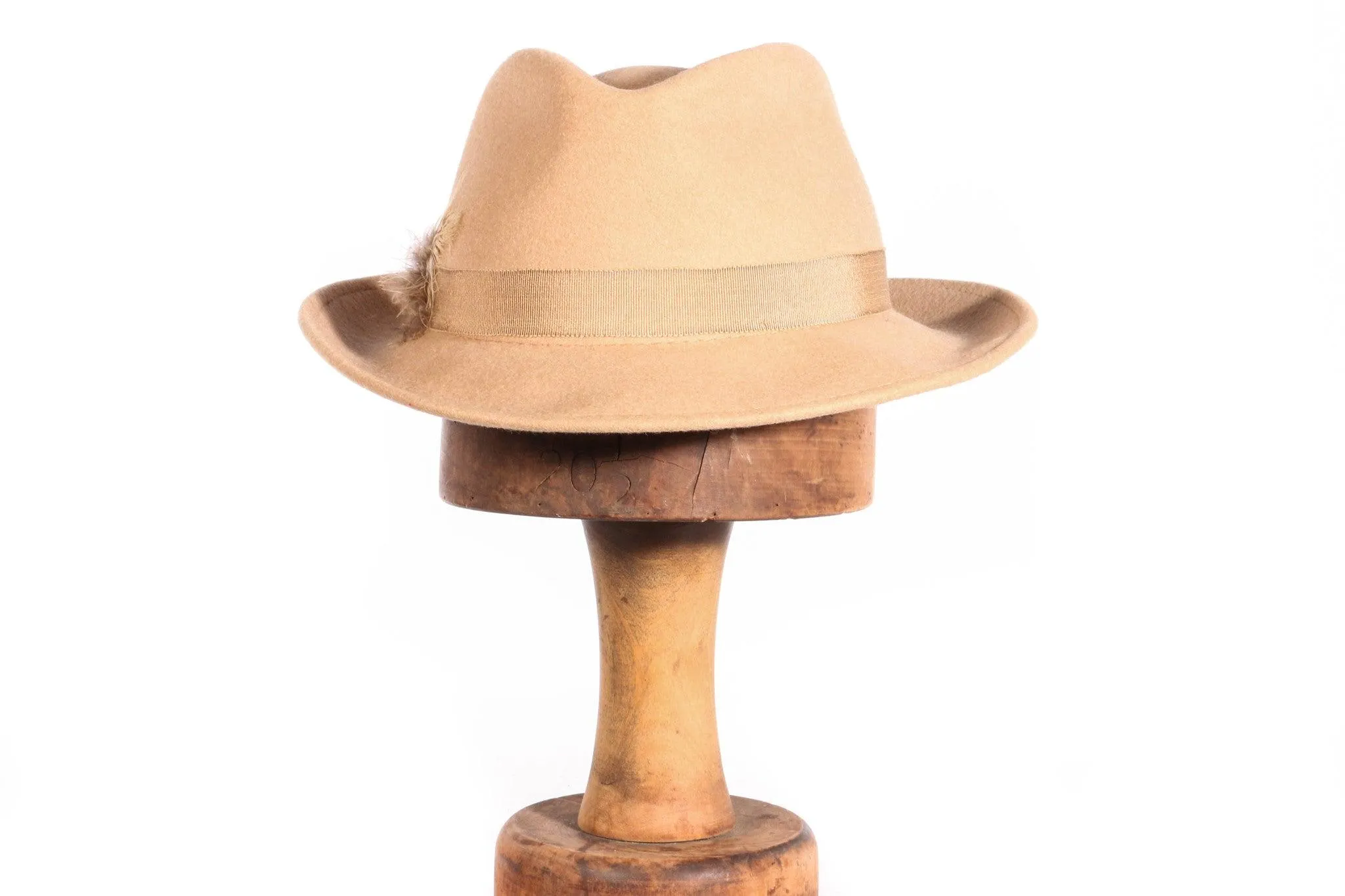 Jean-Pierre Dalet Vintage Trilby Beige Felt 50cm Small