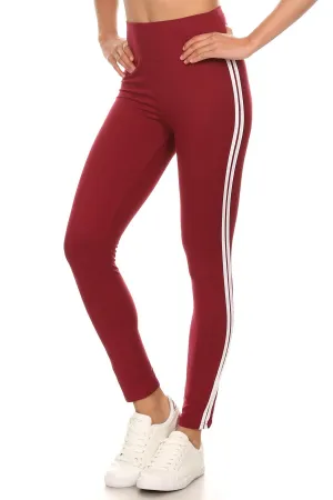 Ladies Stripped Red And White Track Jogger