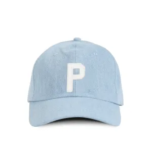 Letter P Baseball Hat Denim