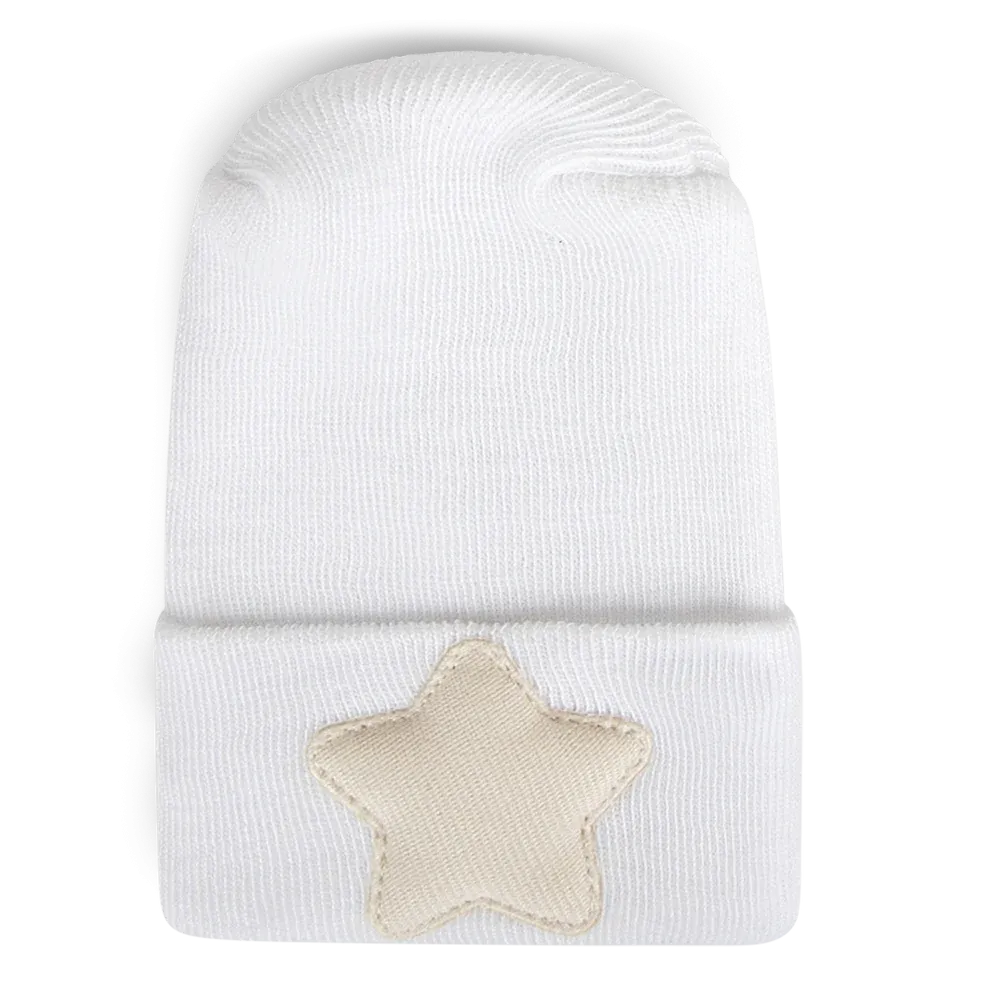 Linen Cream Star Hospital Hat