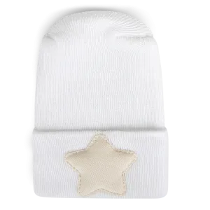 Linen Cream Star Hospital Hat