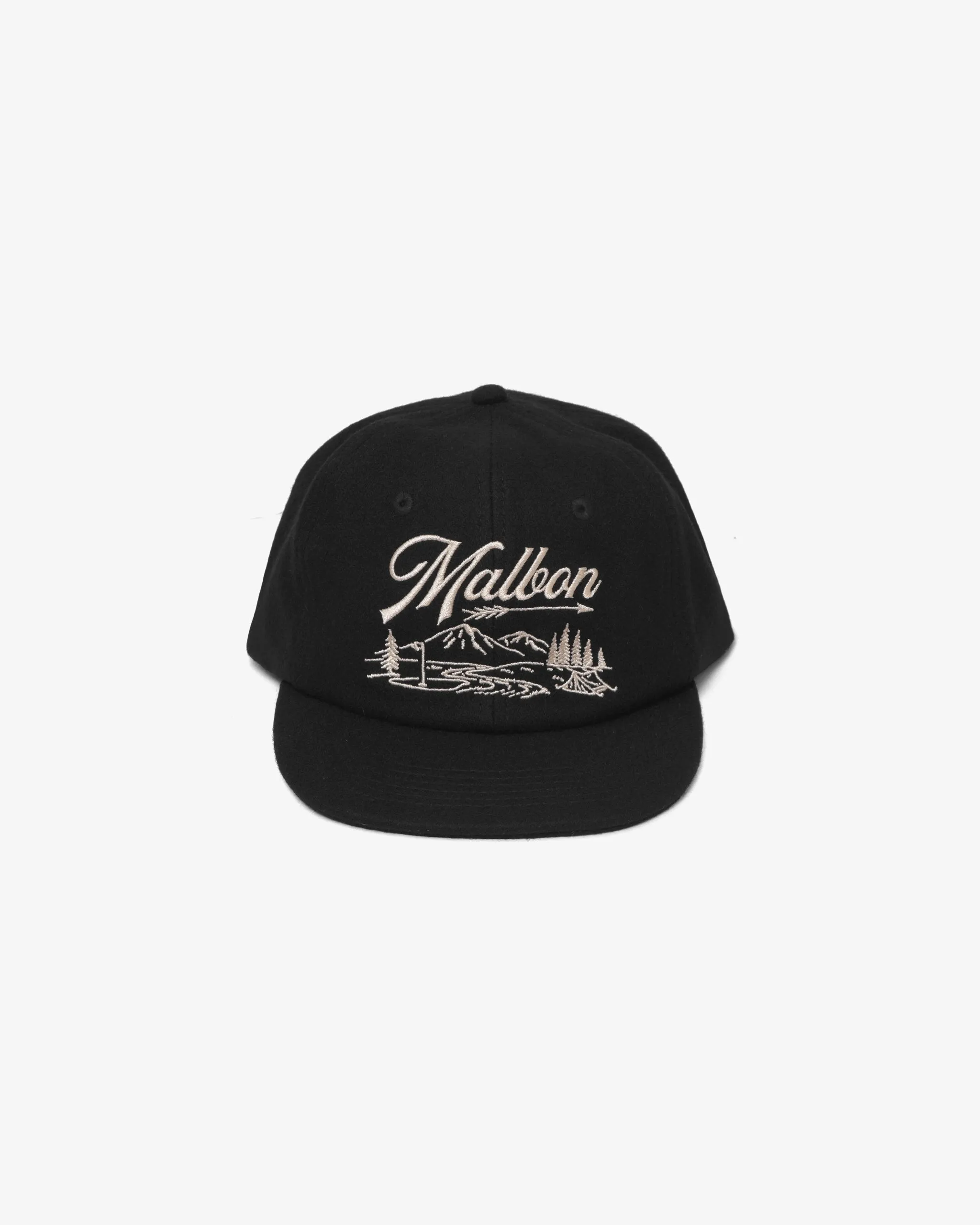 Malbon Golf HIGHLAND WOOL PAINTERS HAT - BLACK