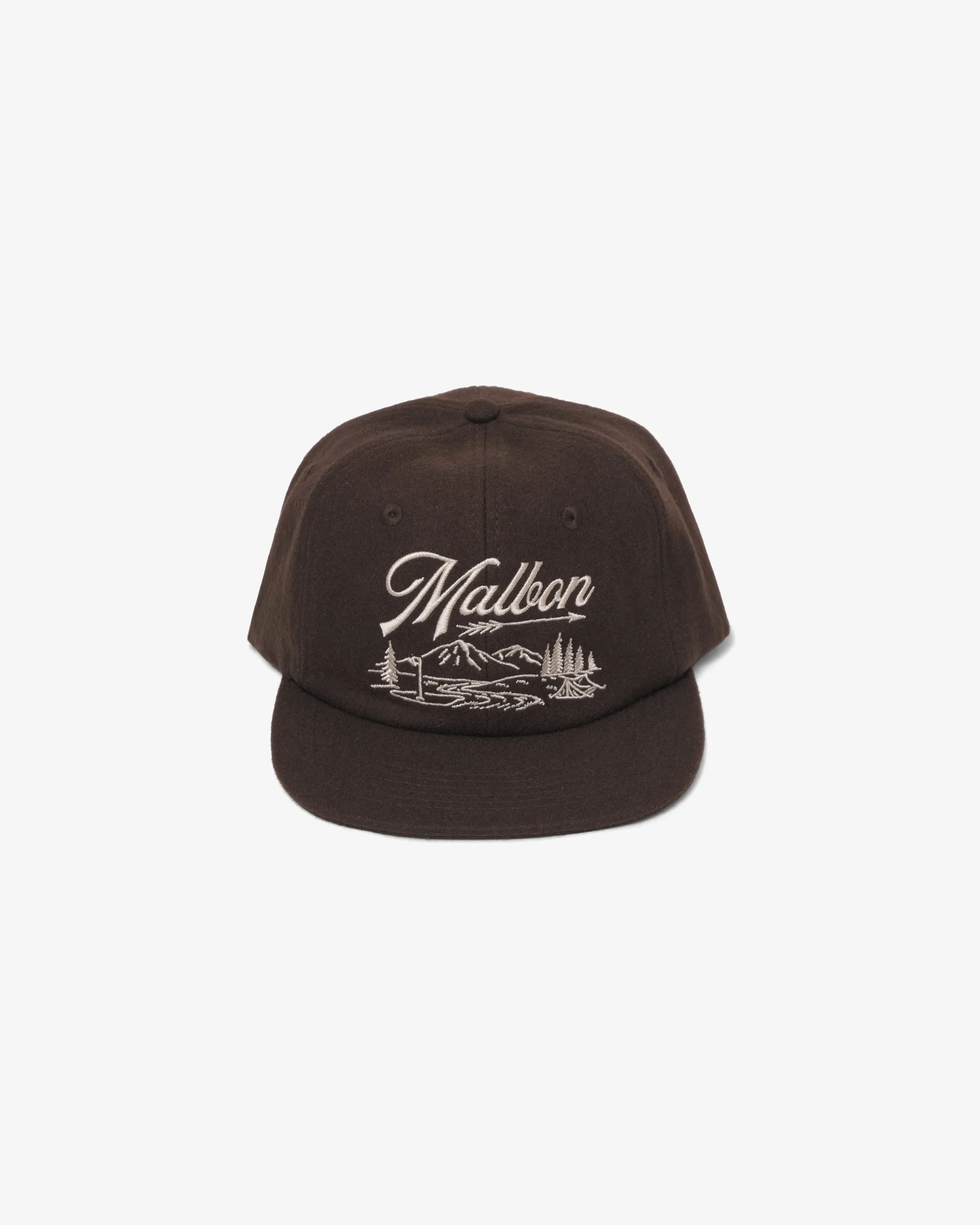 Malbon Golf HIGHLAND WOOL PAINTERS HAT - BROWN