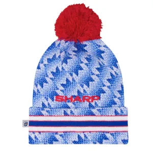 Man United Retro Inspired Bobble Hat Blue