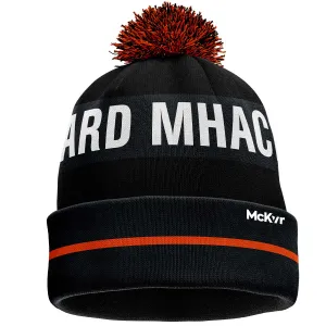 Mc Keever Armagh GAA Official Vital Bobble Hat Text - Youth - Black/White/Orange