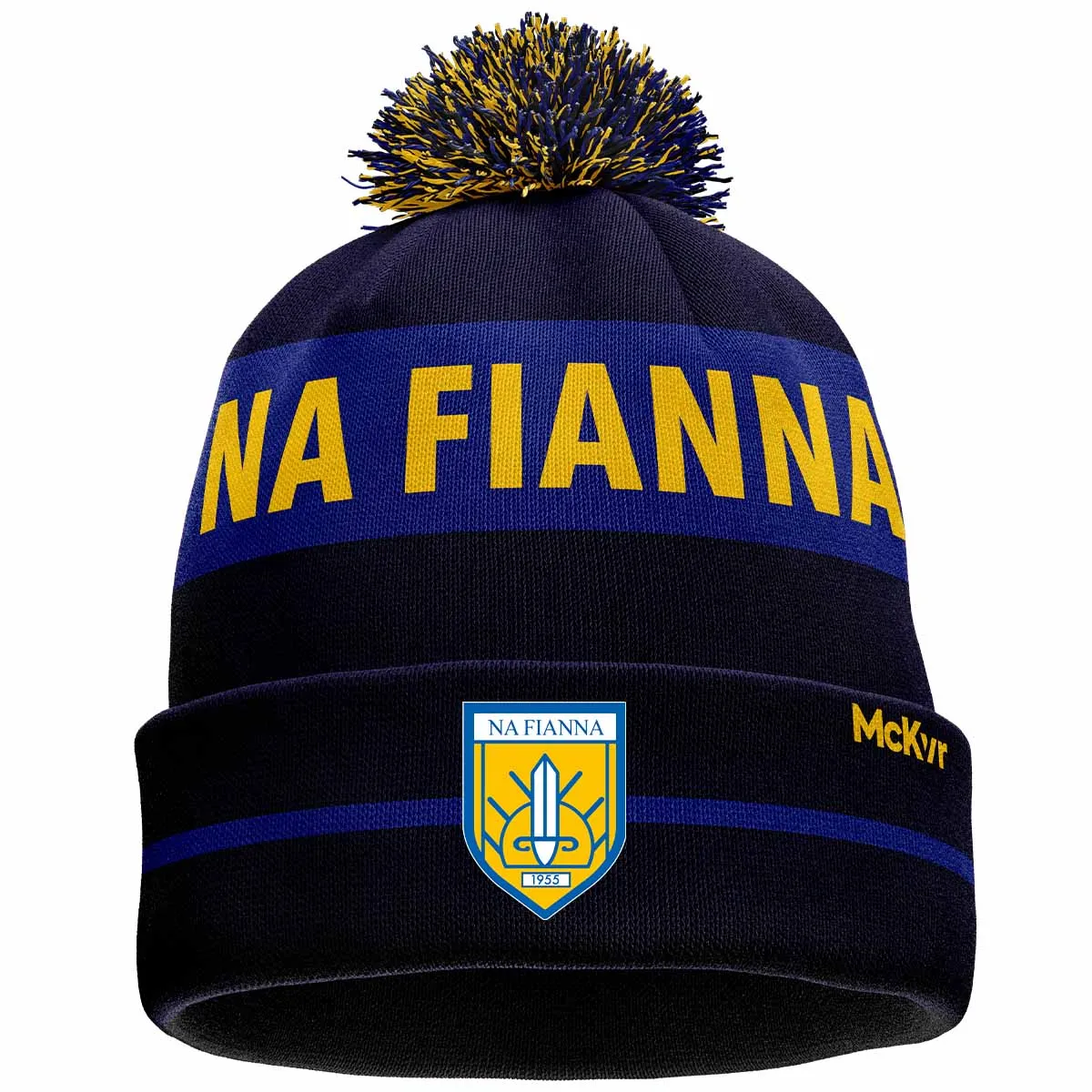 Mc Keever Na Fianna Dublin Bobble Hat - Adult - Navy/Blue