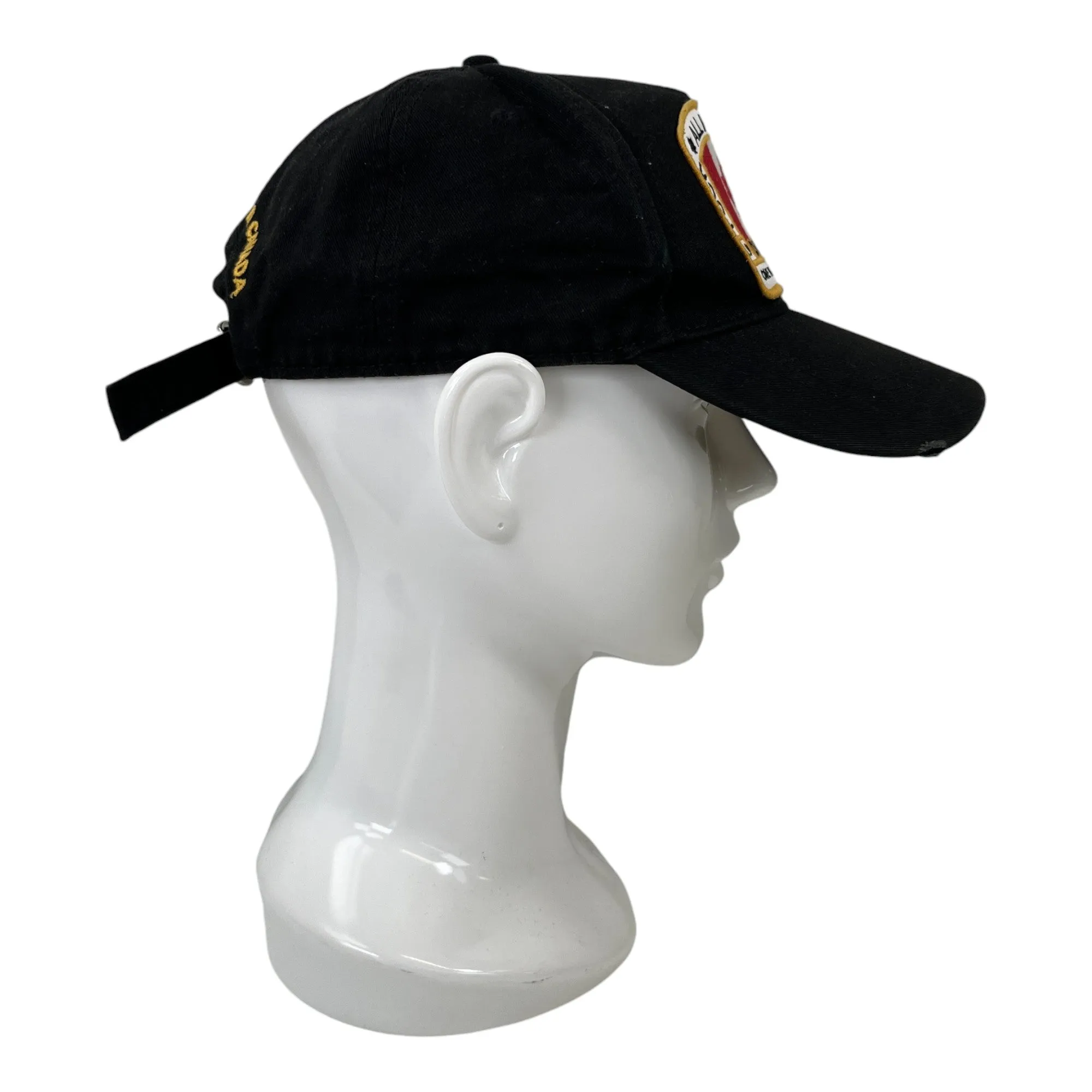 Men's Distressed Logo Hat Black