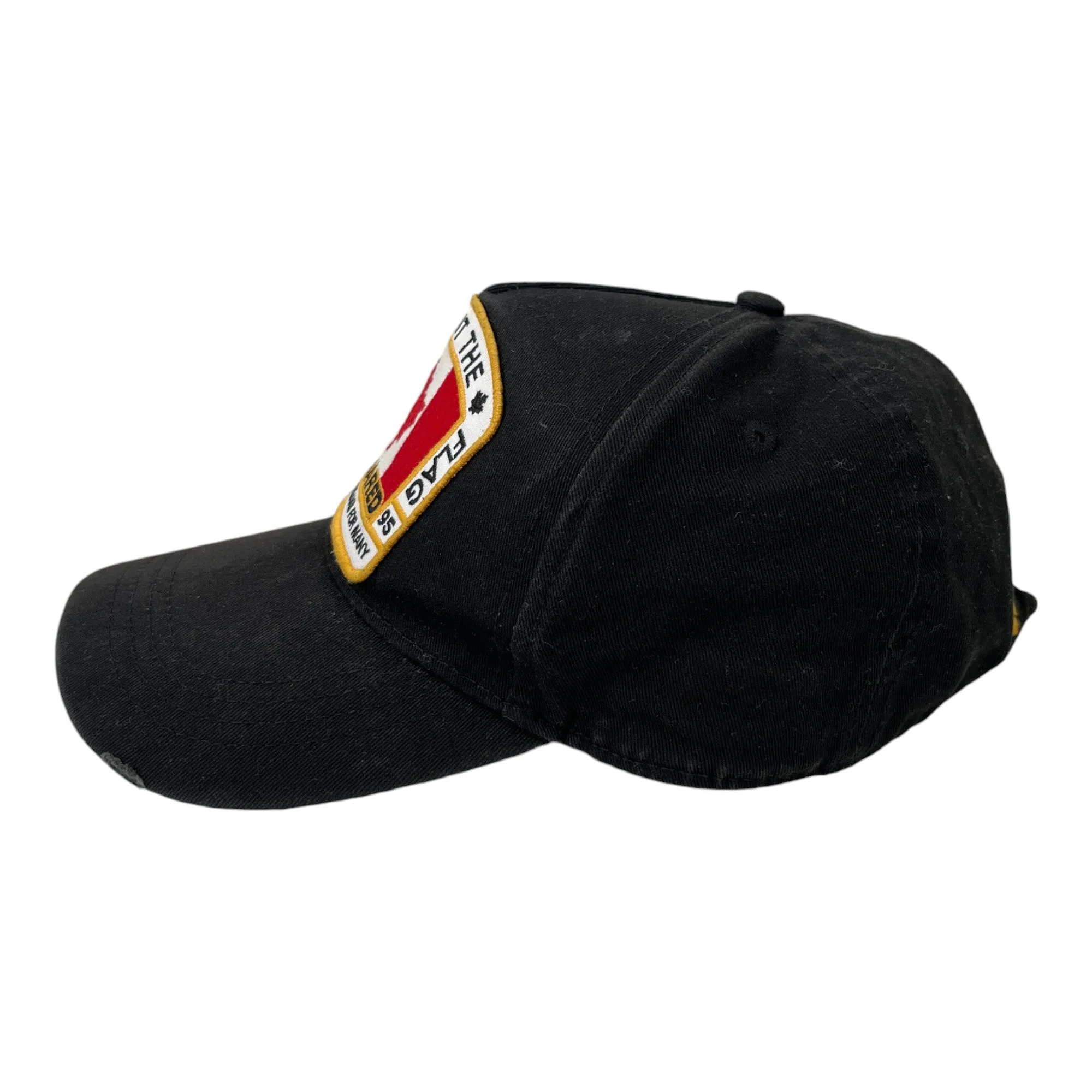 Men's Distressed Logo Hat Black