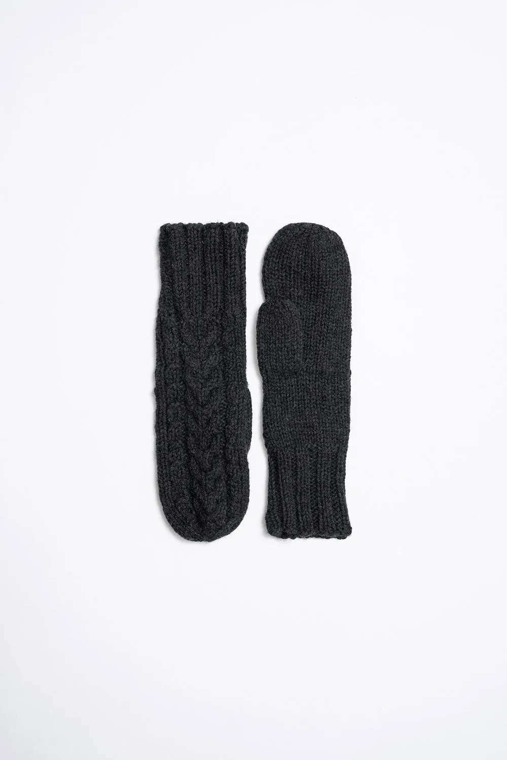 Merino Cabled Mittens