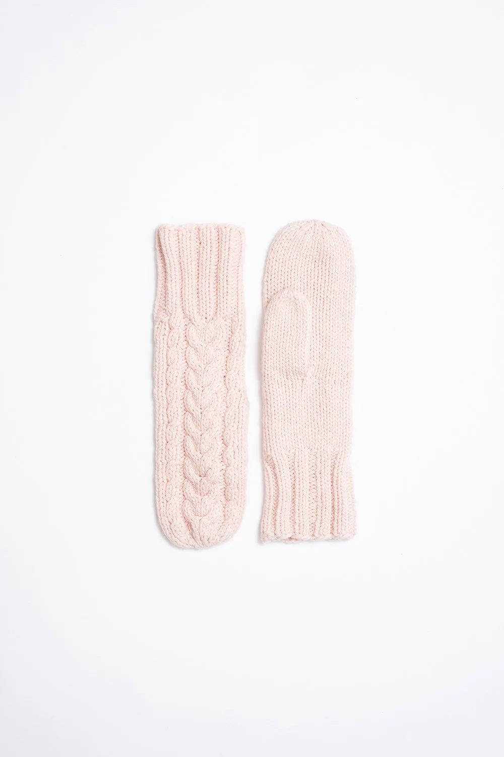 Merino Cabled Mittens