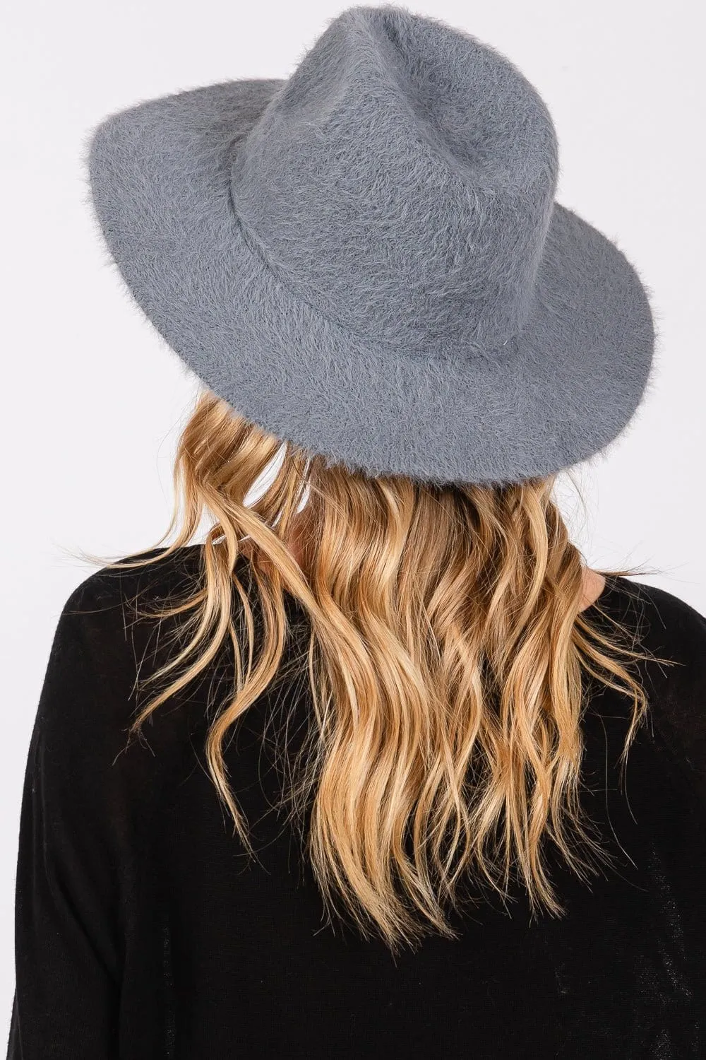 MH0172 Fuzzy Fedora Hat