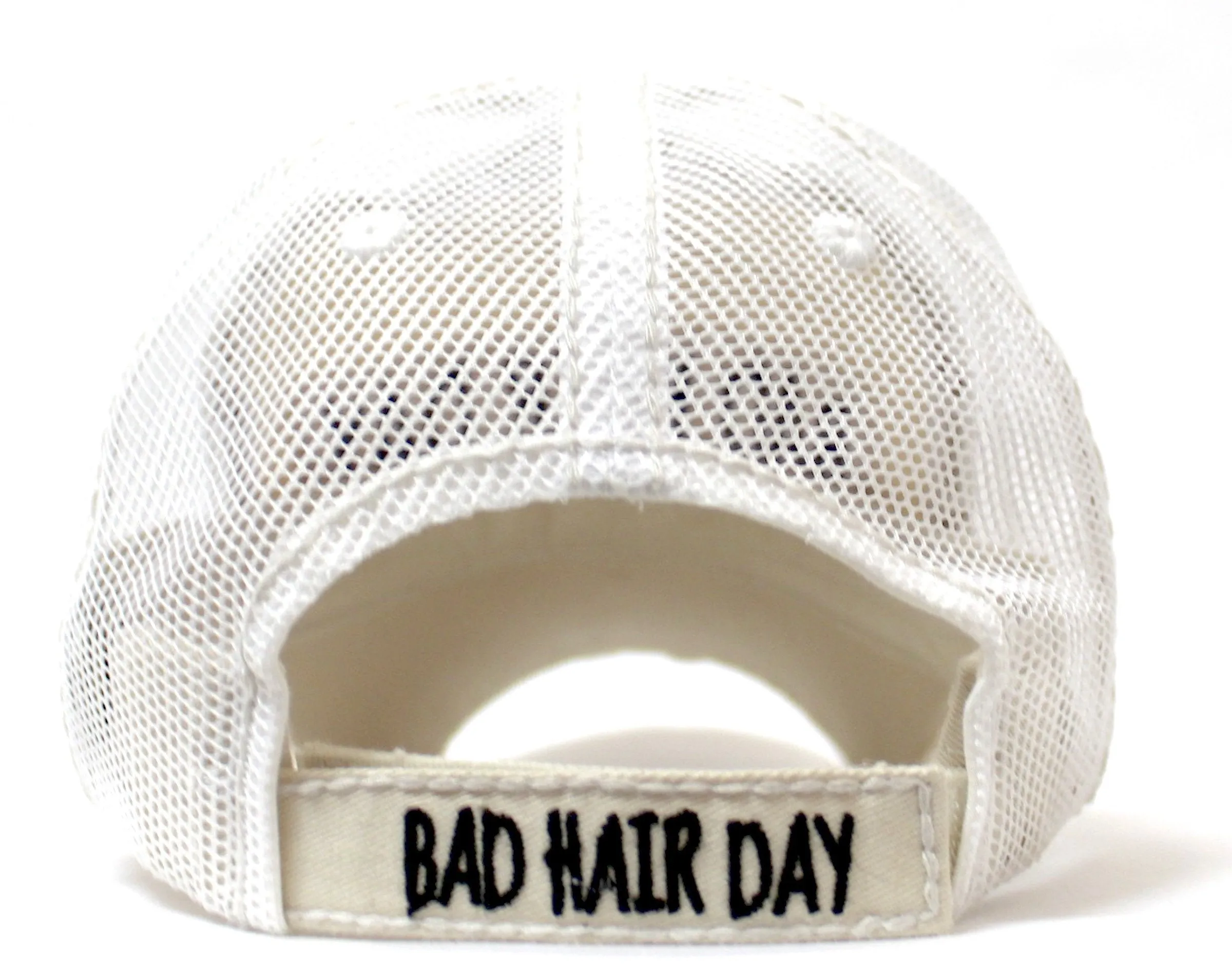 NEW! SUMMER MESH COLLECTION--Stone "BAD HAIR DAY" Vintage Trucker Hat