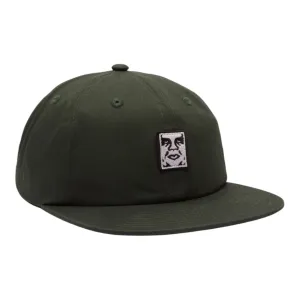 OBEY ICON PATCH PANEL STRAPBACK HAT BLACK