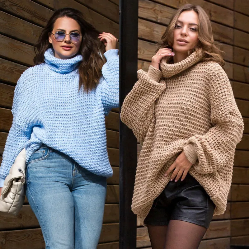 Oversized M-XXXL Knitted Sweater Freestyle Warm Women Clothing