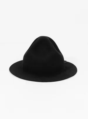 Packable Travel Wool Mountain Hat Black