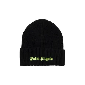 Palm Angels fluorescent logo beanie