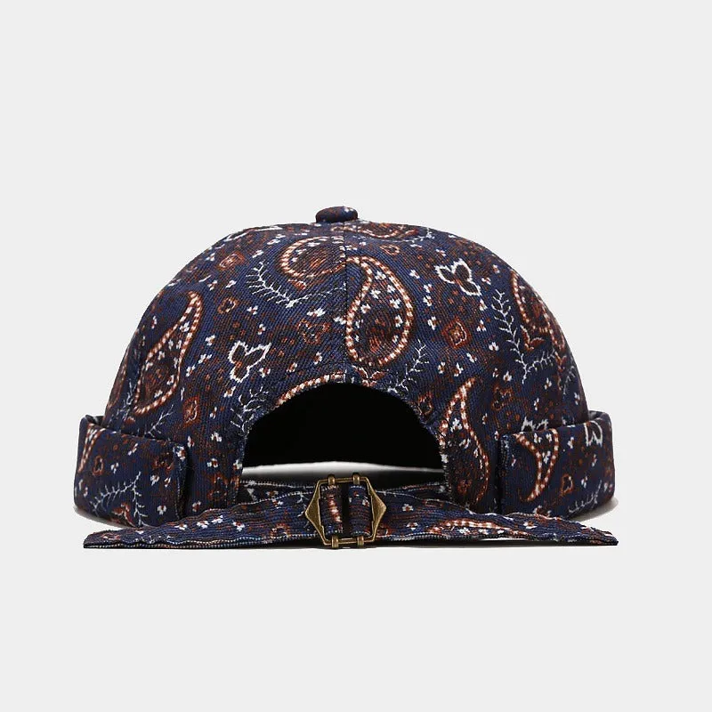 Pre Order:  Cashew Flower Retro Brimless Baseball Cap