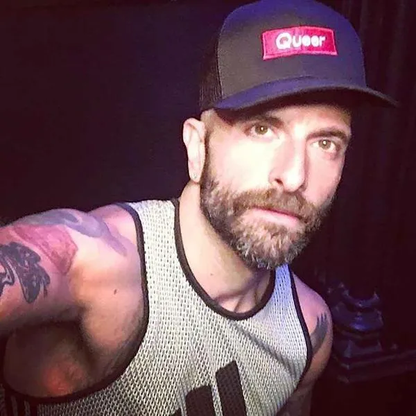 Queer Trucker Mesh Snapback Hat supporting The Trevor Project