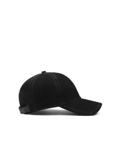 Rag & Bone - Marilyn Baseball Cap in Black Suede