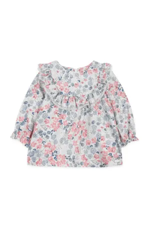 Raspberry Floral Baby Top