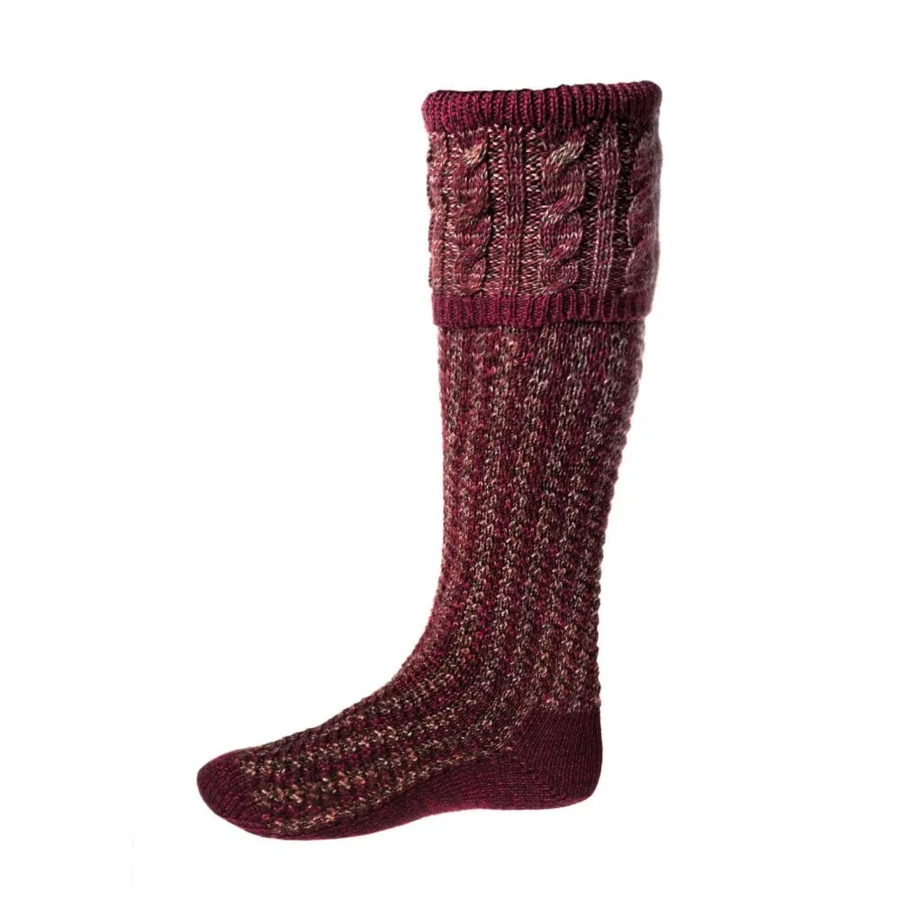 Reiver Socks - Merlot by House of Cheviot