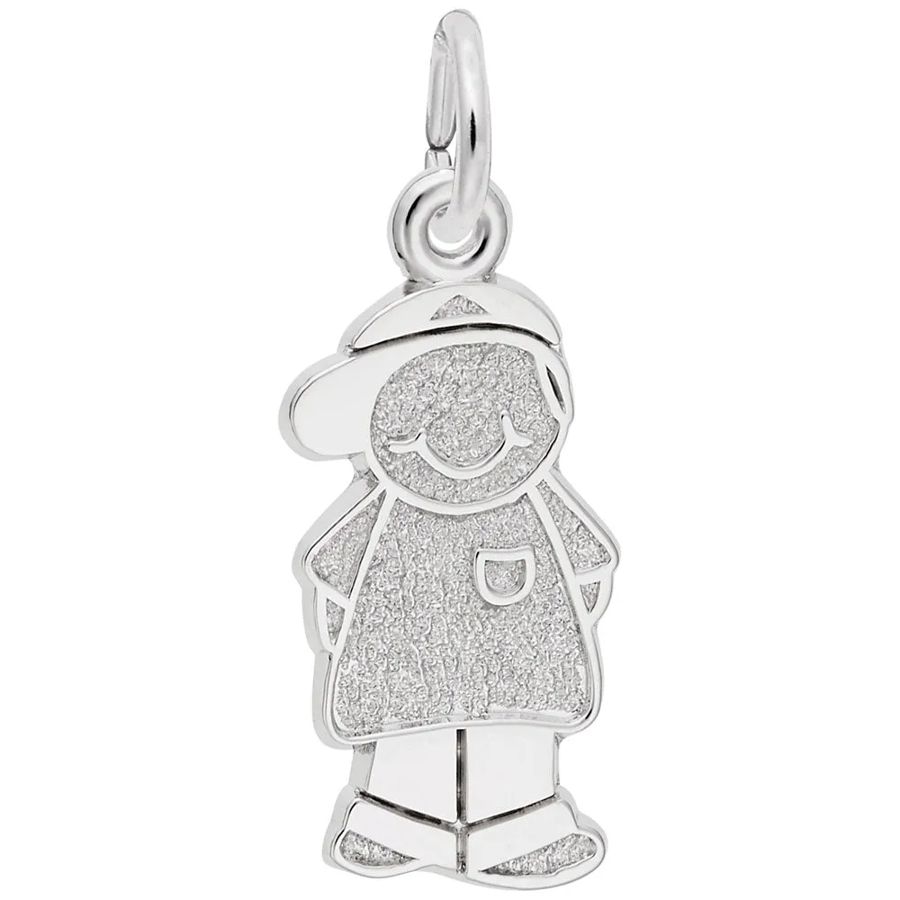 Rembrandt Charms - Boy with Baseball Cap Charm - 8423