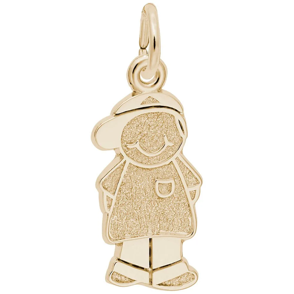 Rembrandt Charms - Boy with Baseball Cap Charm - 8423