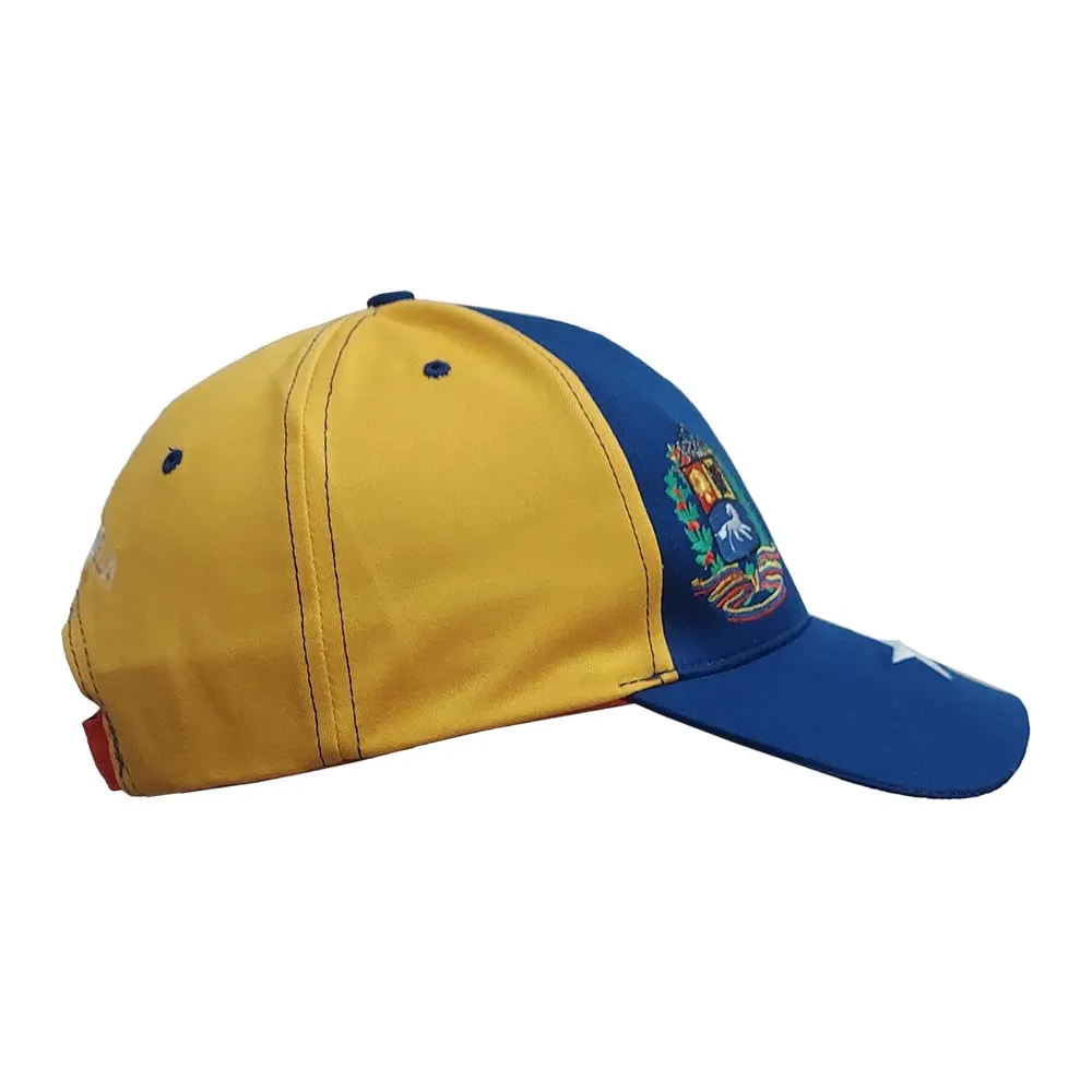 Skyros Gorra de Venezuela tricolor con 7 estrellas y escudo