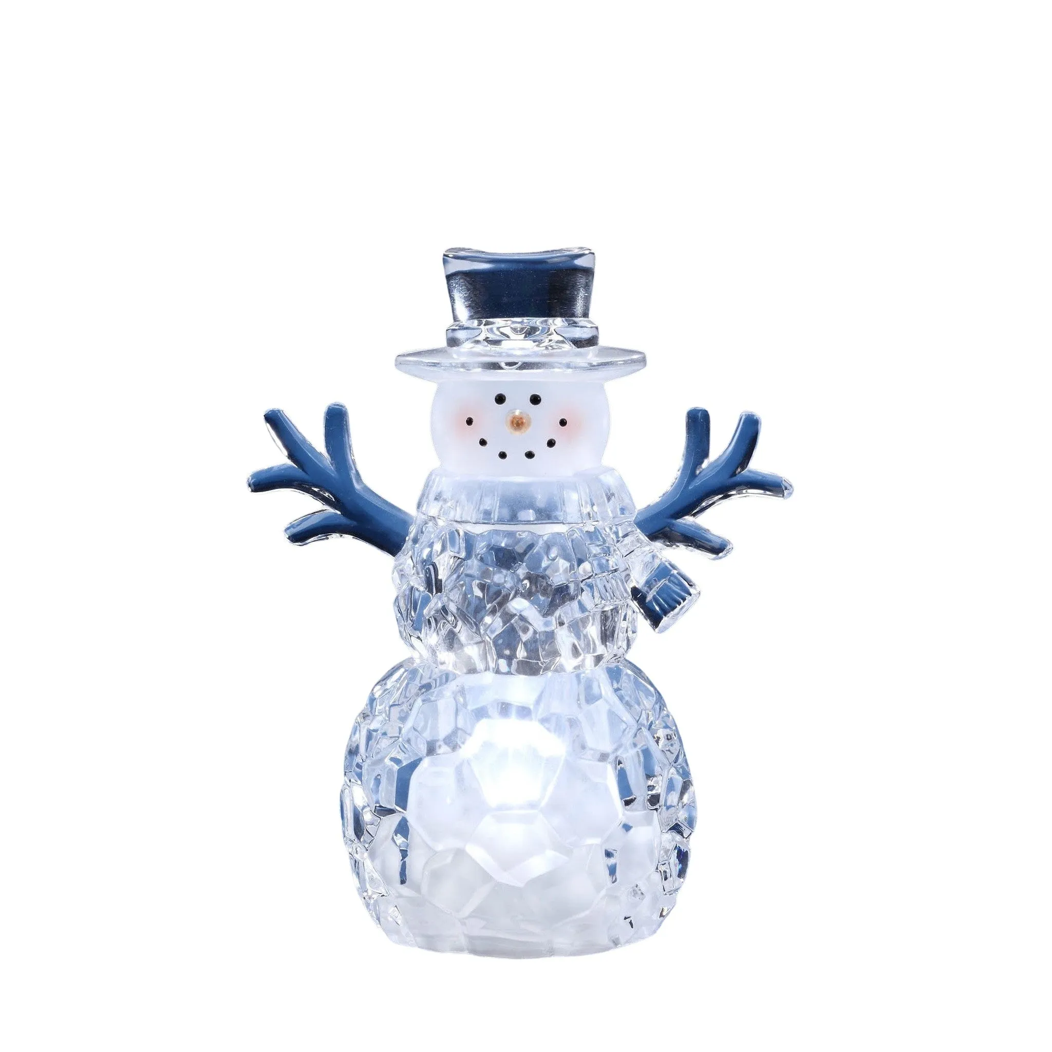 Small Top Hat Snowman LED