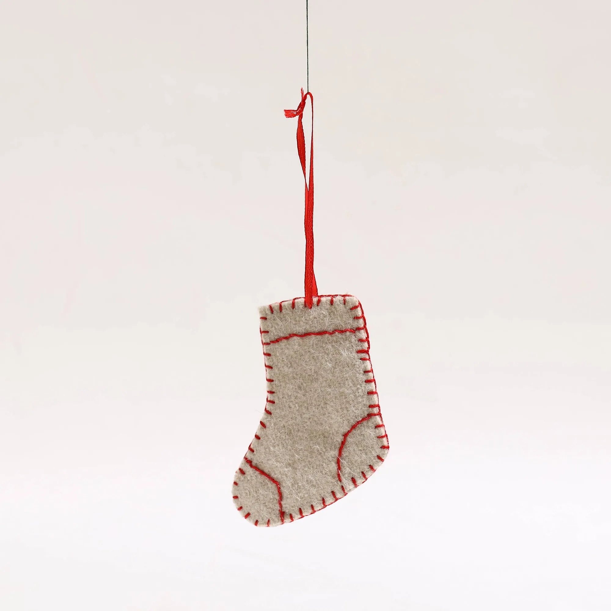 Sock - Handmade Felt Christmas Ornament