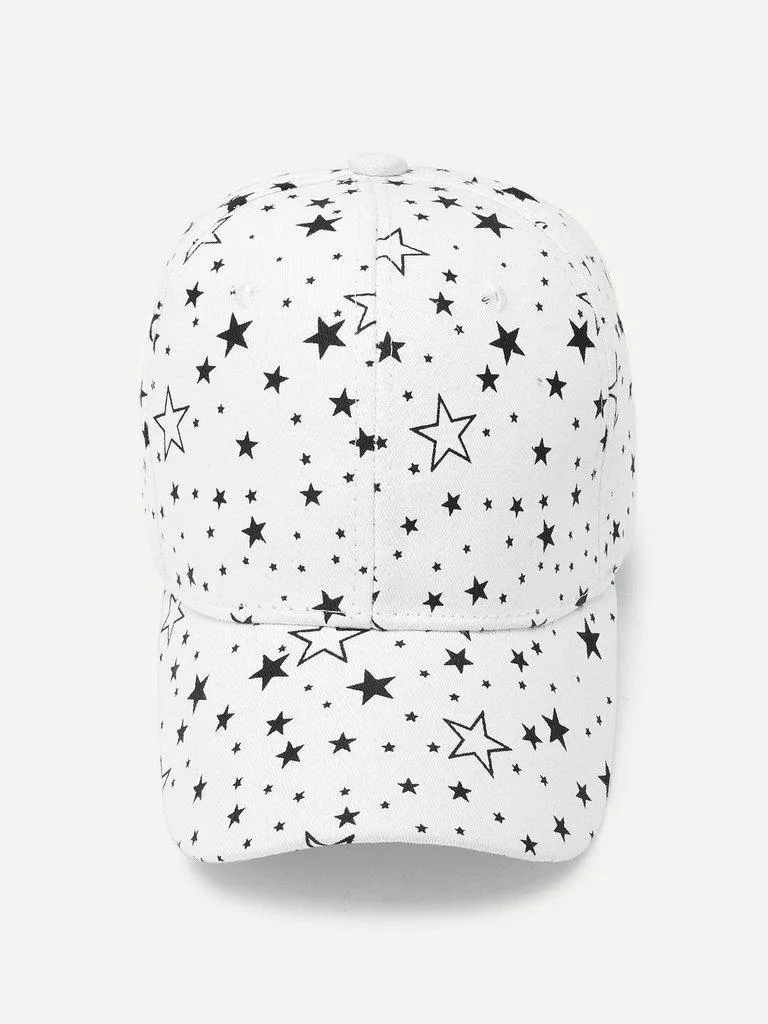 Star Print Baseball Cap