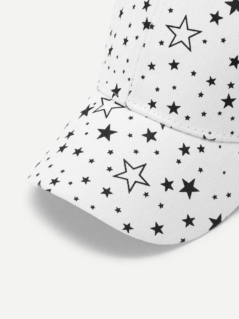 Star Print Baseball Cap