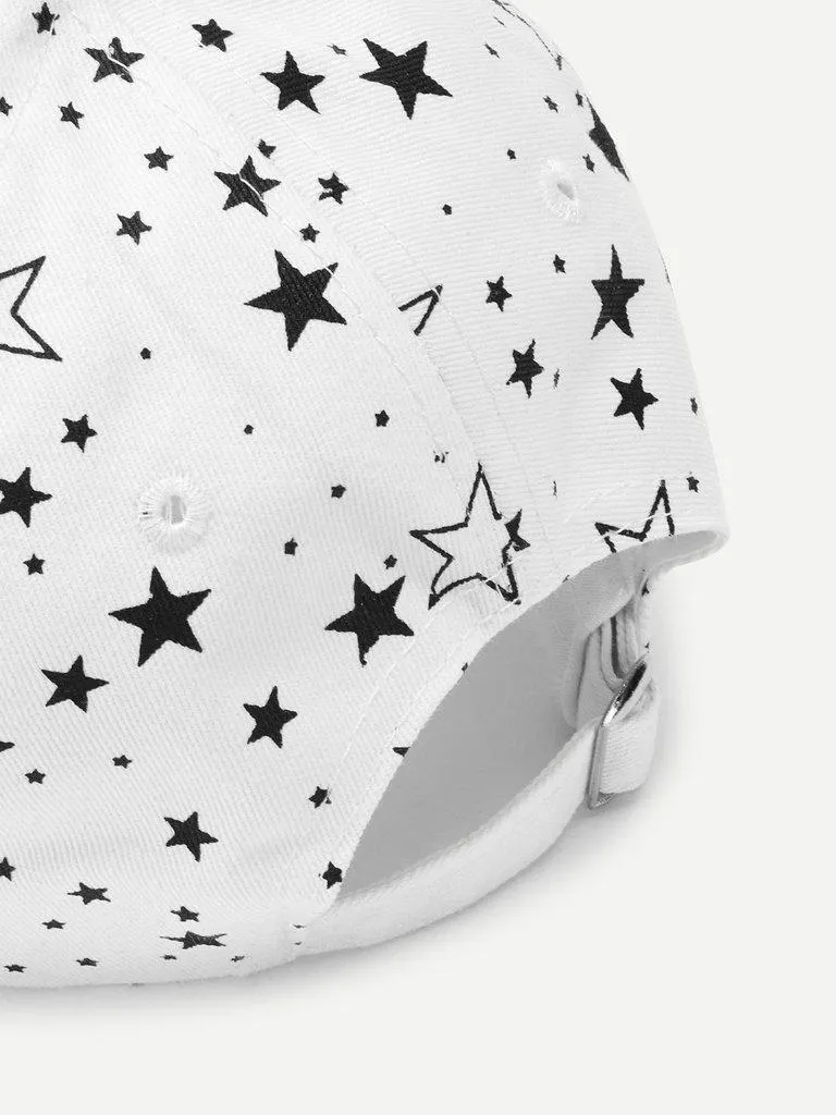 Star Print Baseball Cap