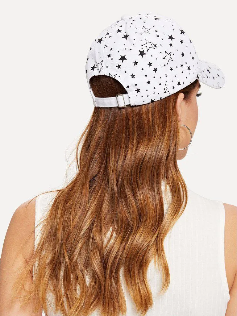 Star Print Baseball Cap