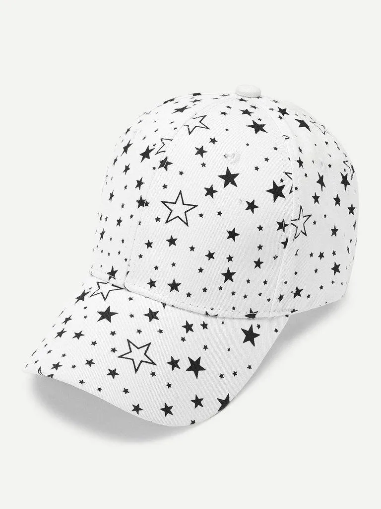 Star Print Baseball Cap