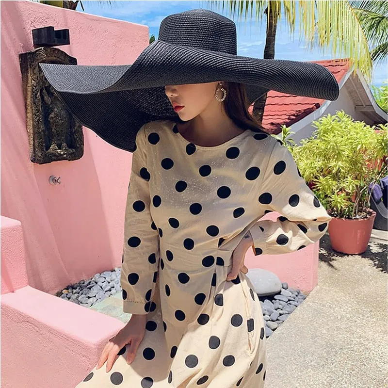 TEEK - 27.5in Oversized Wide Brim Sun Hat