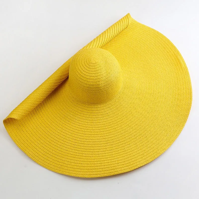 TEEK - 27.5in Oversized Wide Brim Sun Hat