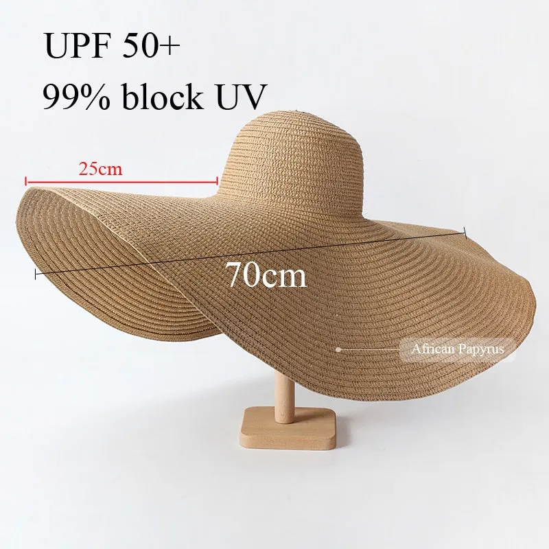 TEEK - 27.5in Oversized Wide Brim Sun Hat