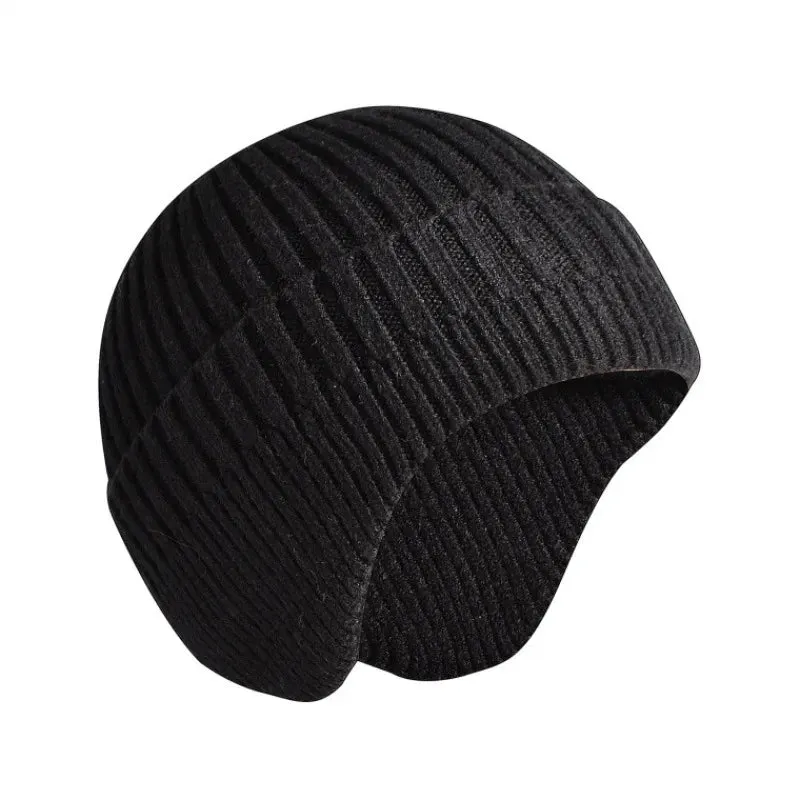 TEEK - Solid Knitted Earmuff Beanie Hat