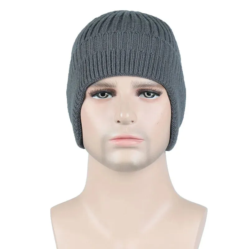 TEEK - Solid Knitted Earmuff Beanie Hat