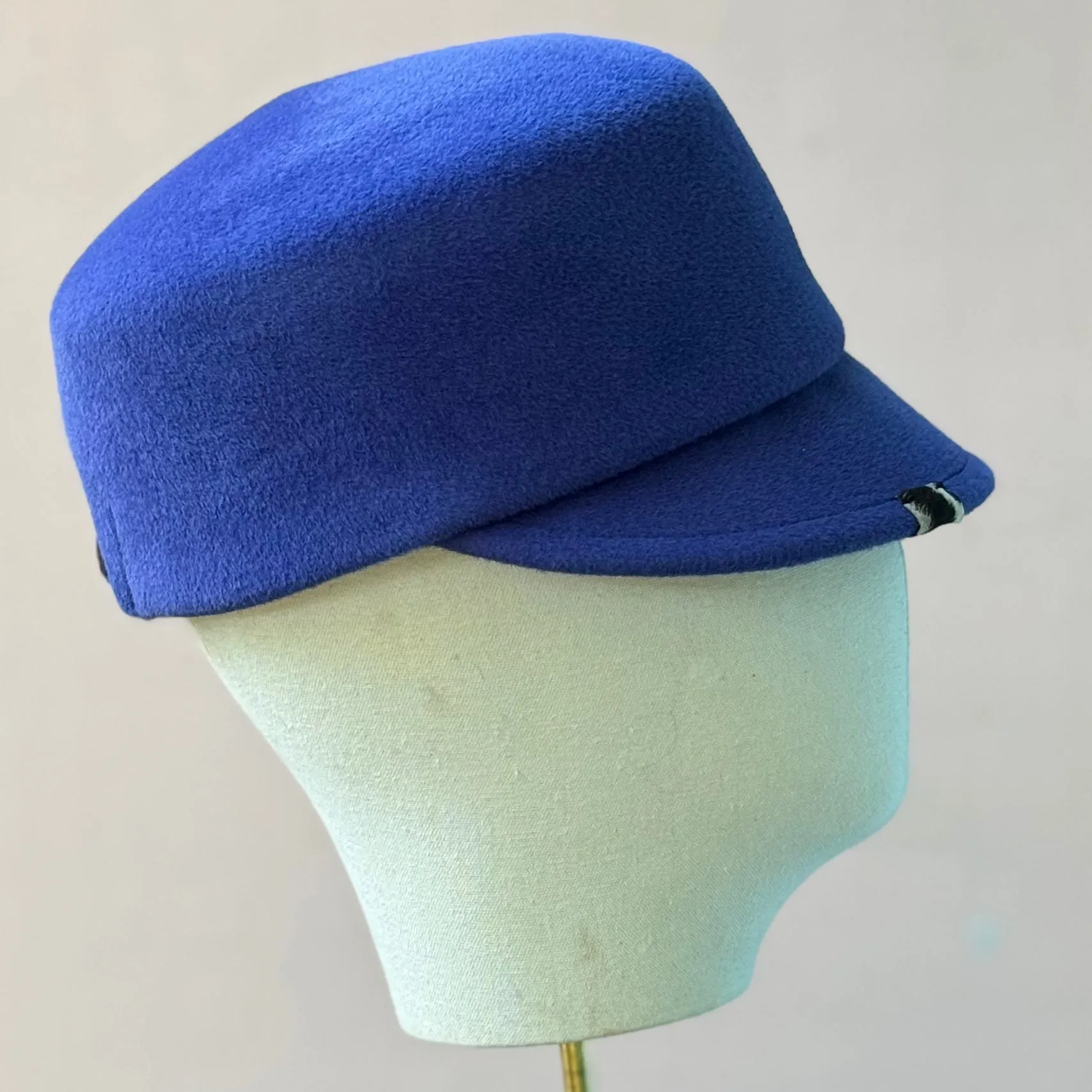 The Baxter Cap in Cobalt Velour Felt