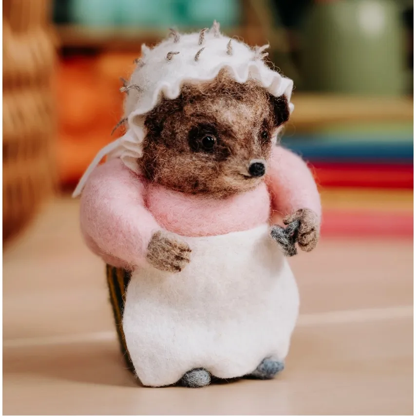 The Crafty Kit Company | Beatrix Potter - Mrs. Tiggy-Winkle Ironing Needle Felting Kit