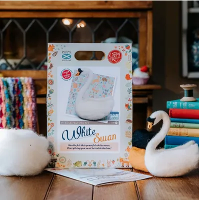 The Crafty Kit Company ~ White Swan Needle Felting Kit