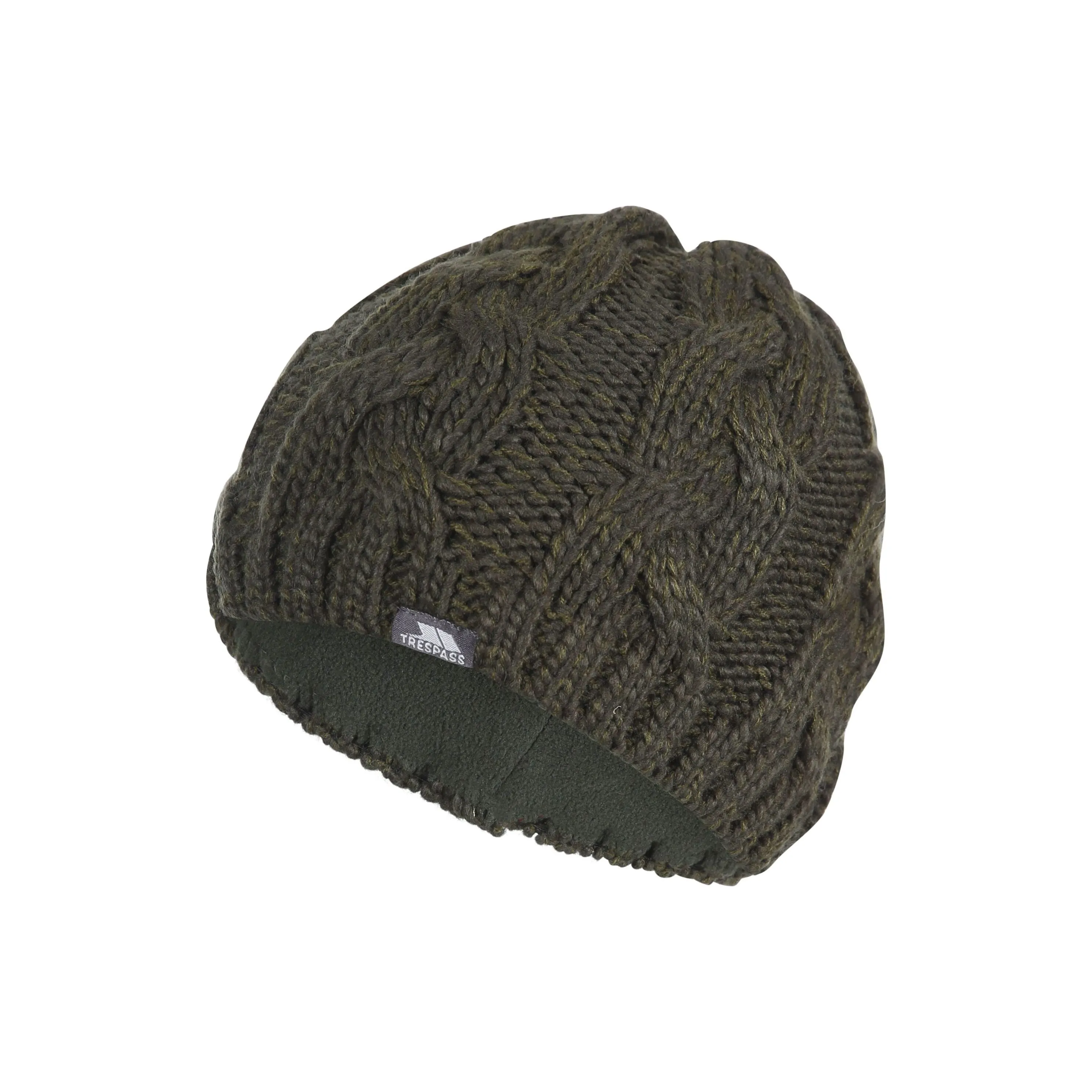 Tomlins Mens Knitted Beanie Hat - Olive